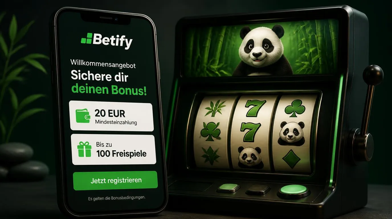 Casino-Bonusübersicht mit 20 EUR Mindesteinzahlung und bis zu 100 Freispielen für Shaolin Panda Chaos Reels